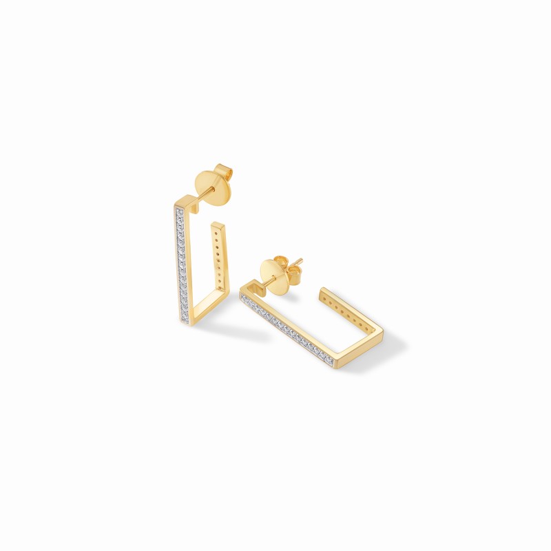 Rectangular Radiance Earrings
