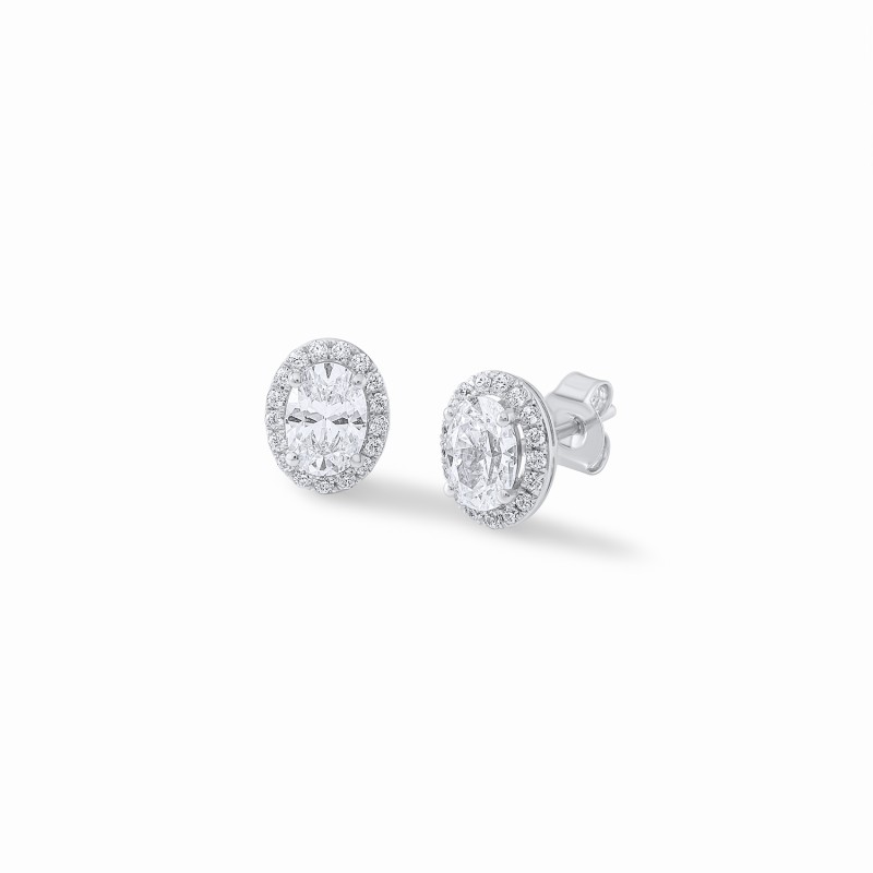 Halo Oval Studs