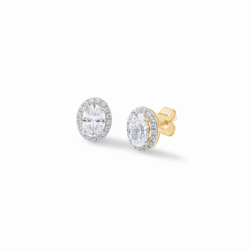 Halo Oval Studs
