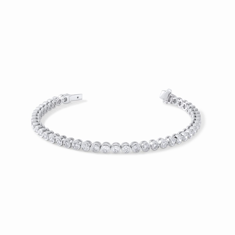 Round Bezel Tennis Bracelet