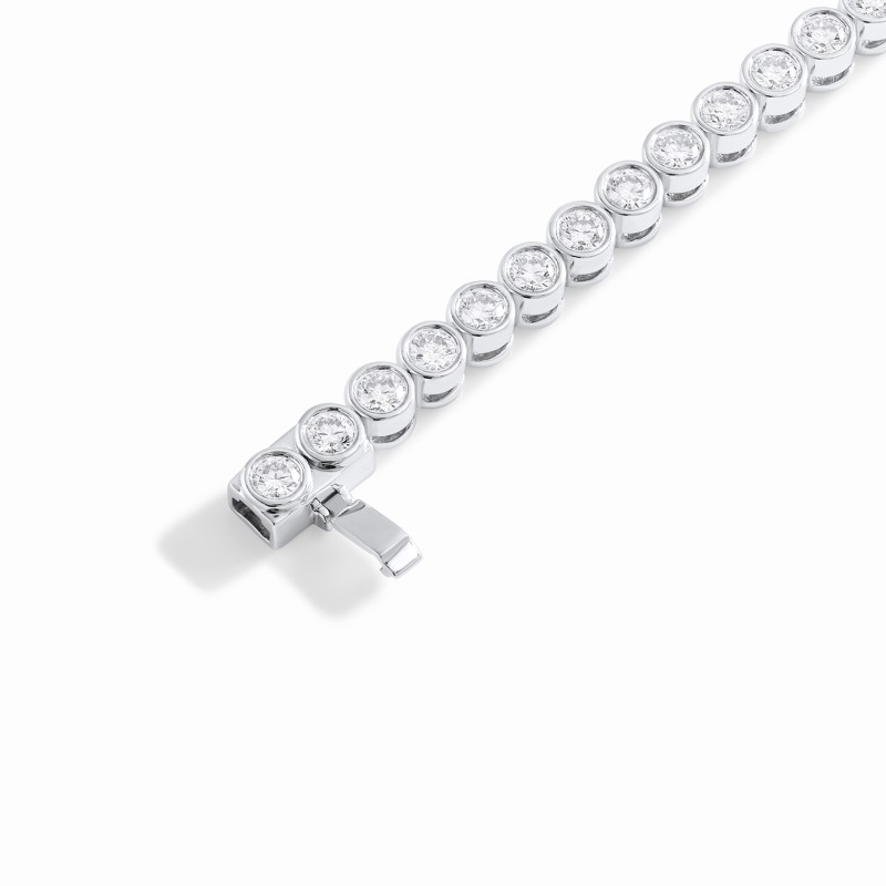 Round Bezel Tennis Bracelet