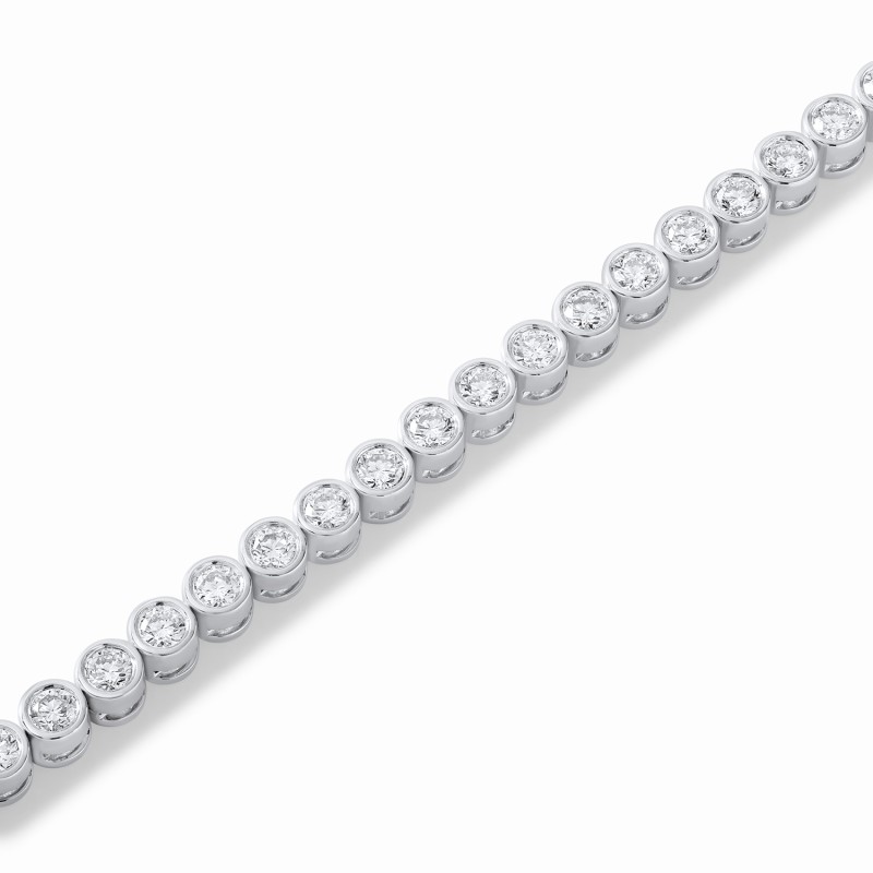 Round Bezel Tennis Bracelet