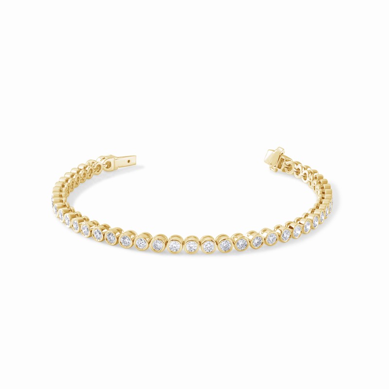 Round Bezel Tennis Bracelet
