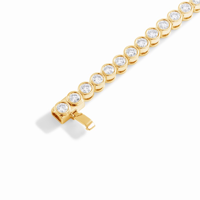 Round Bezel Tennis Bracelet