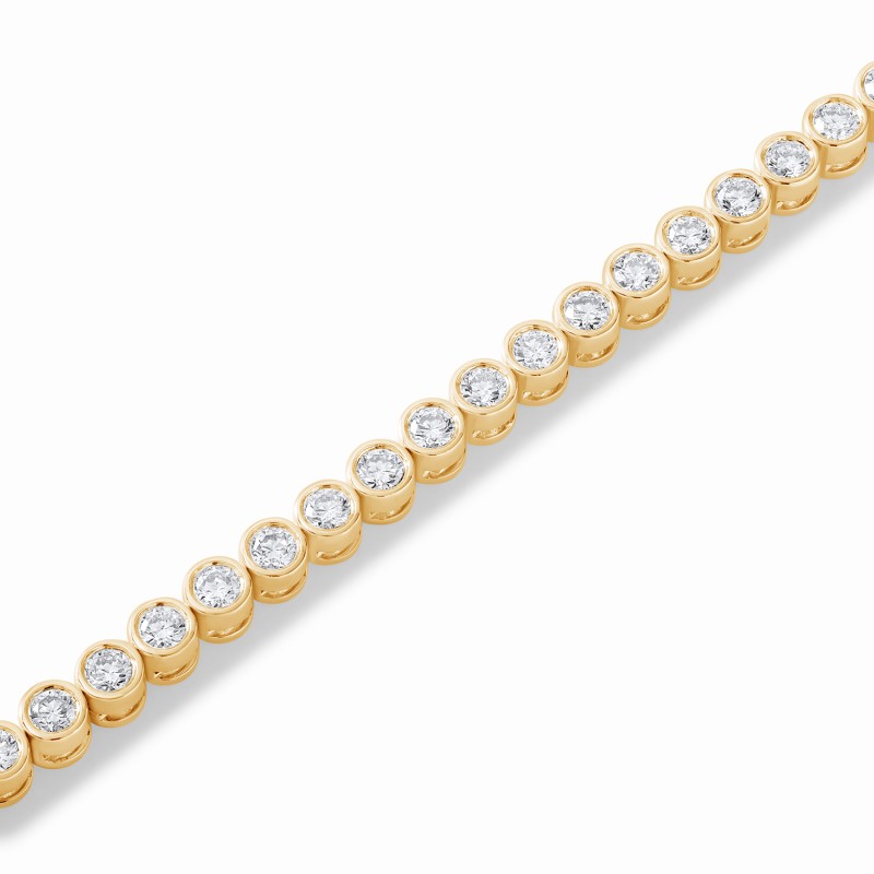 Round Bezel Tennis Bracelet