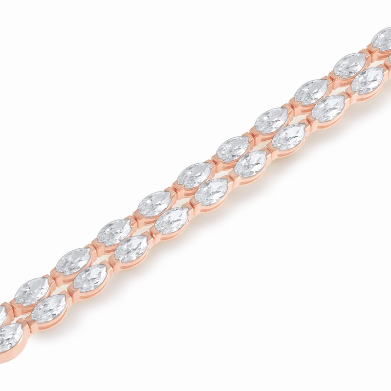 Signature 2 Row Marquise Bracelet
