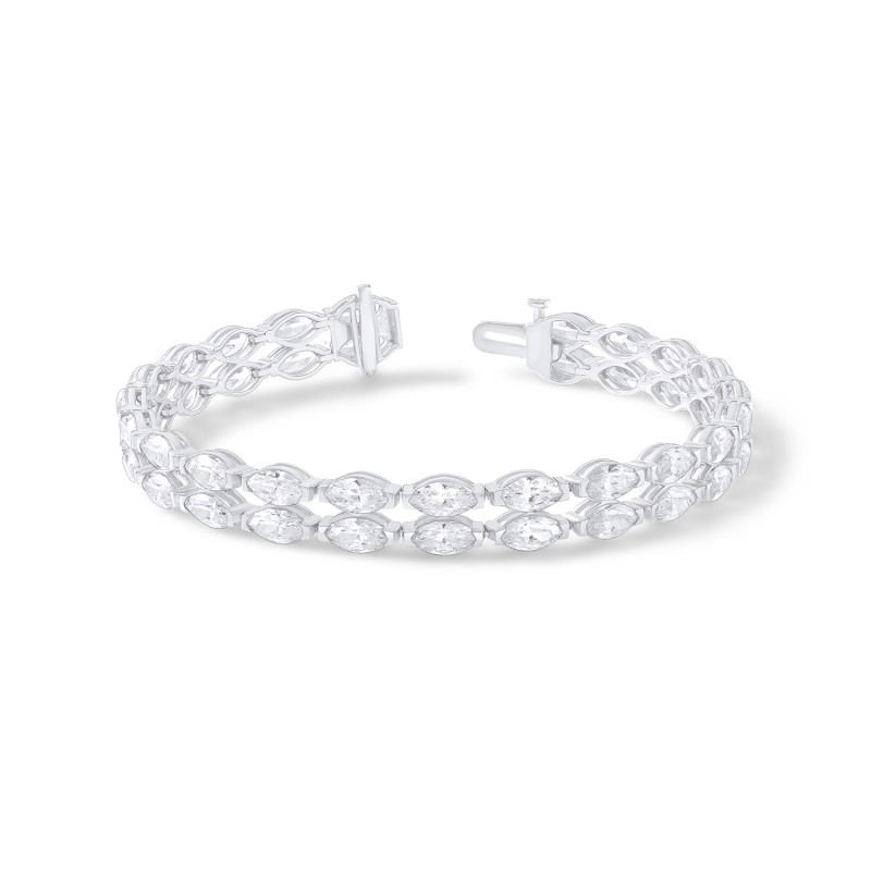 Signature 2 Row Marquise Bracelet