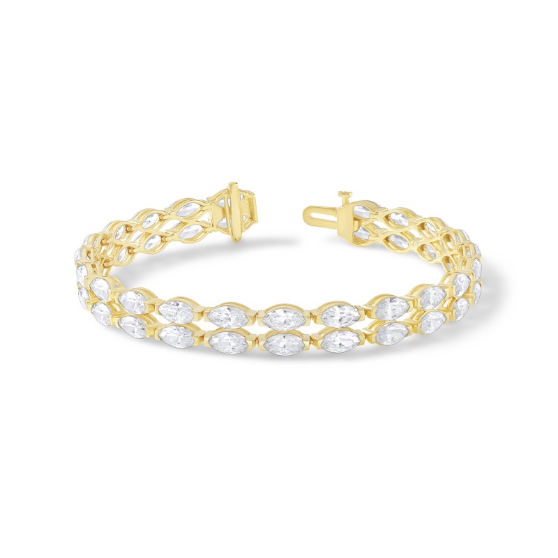 Signature 2 Row Marquise Bracelet