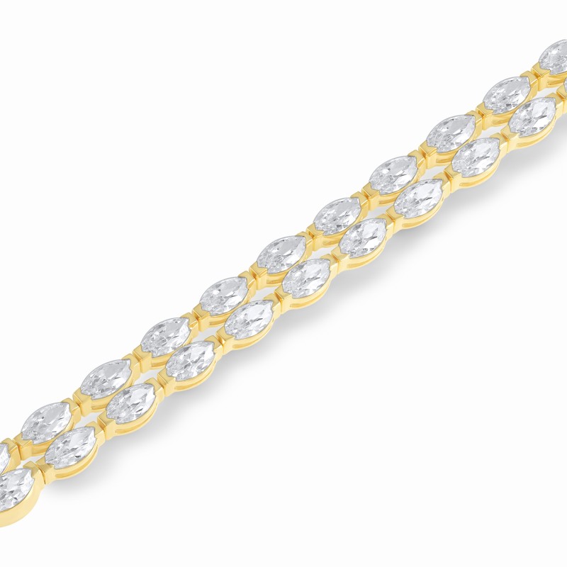 Signature 2 Row Marquise Bracelet