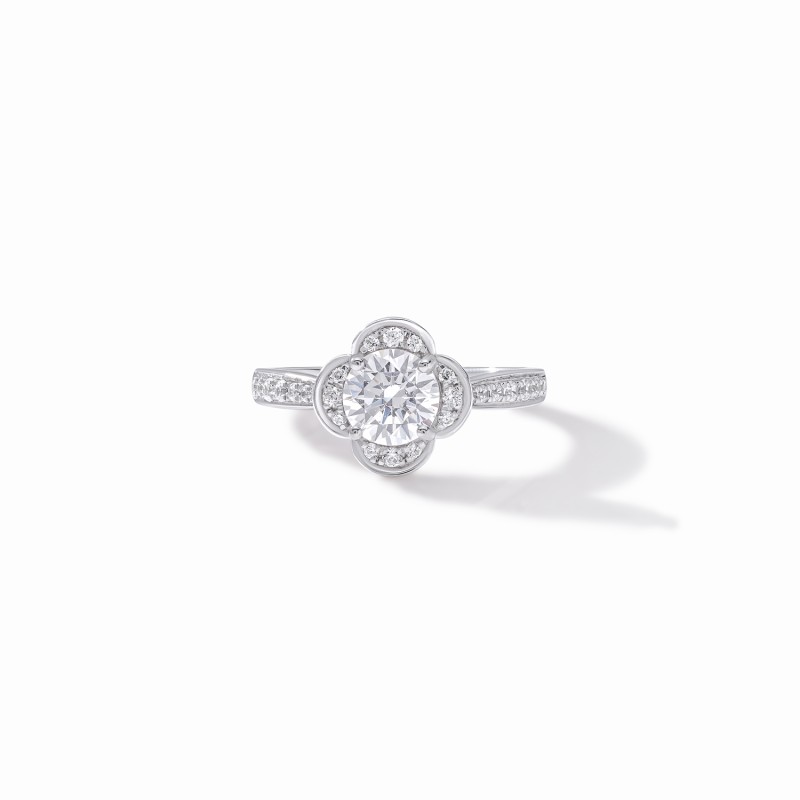  Signature Clover Engagement Ring 