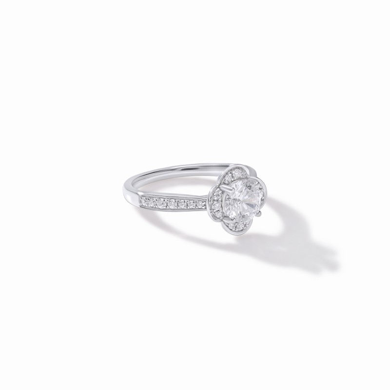  Signature Clover Engagement Ring 