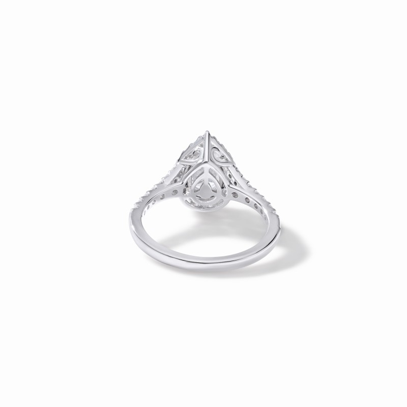 Pear Halo Engagement Ring
