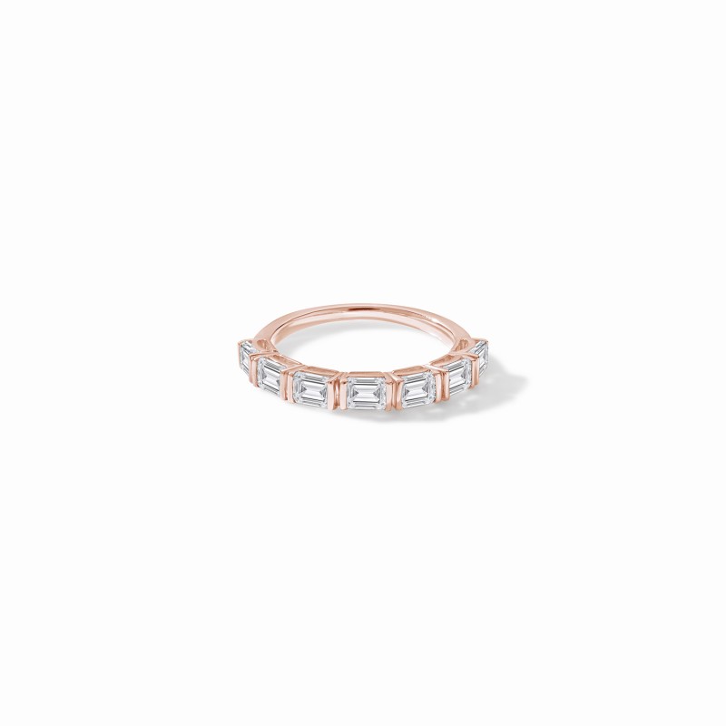 Urban Emerald Half Eternity Ring