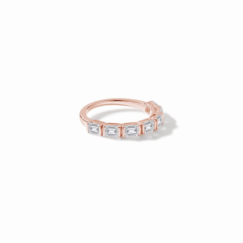 Urban Emerald Half Eternity Ring
