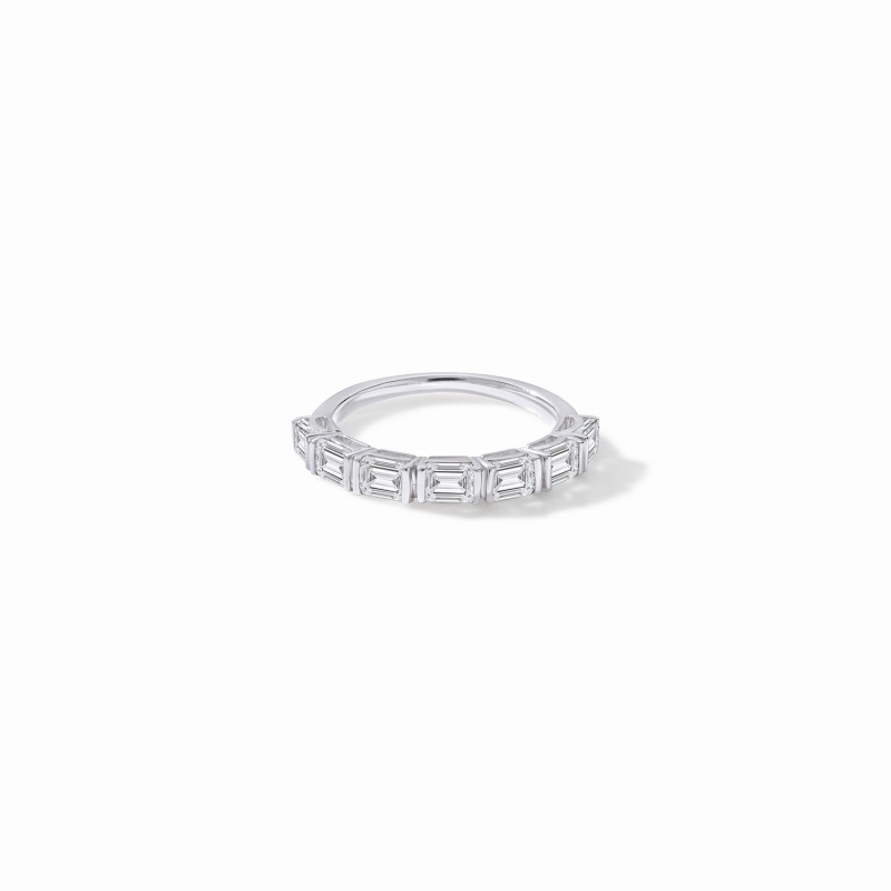 Urban Emerald Half Eternity Ring