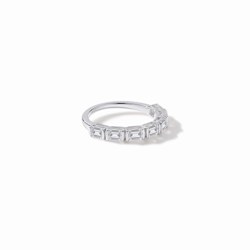 Urban Emerald Half Eternity Ring