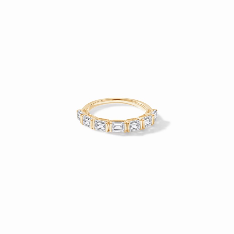 Urban Emerald Half Eternity Ring