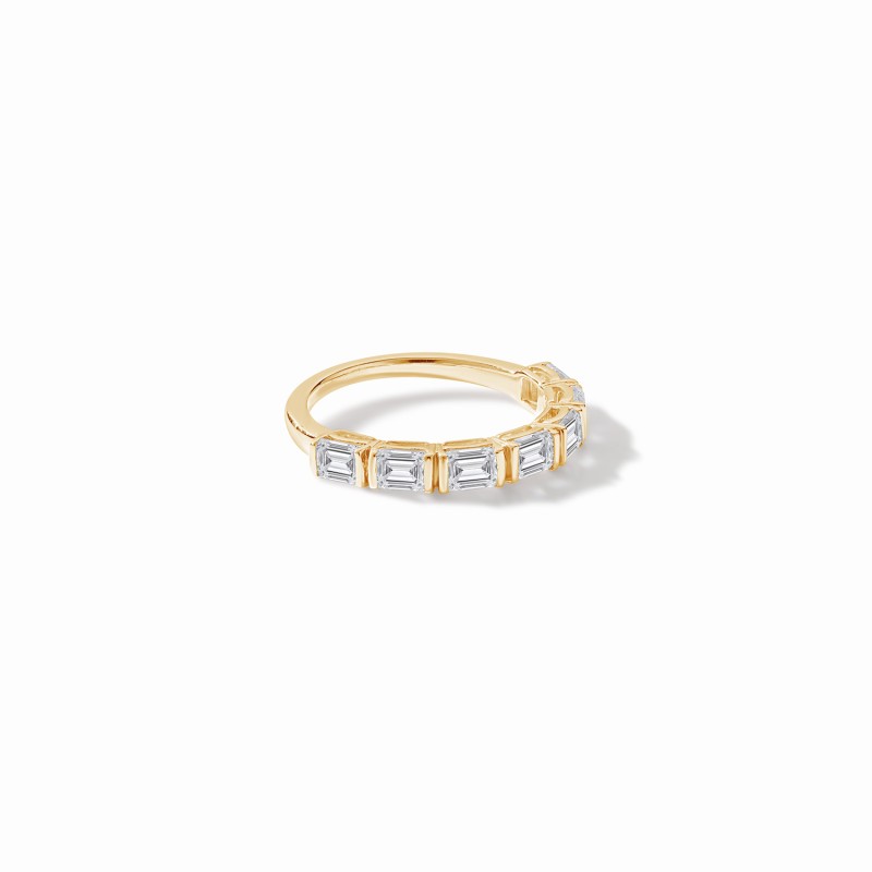 Urban Emerald Half Eternity Ring
