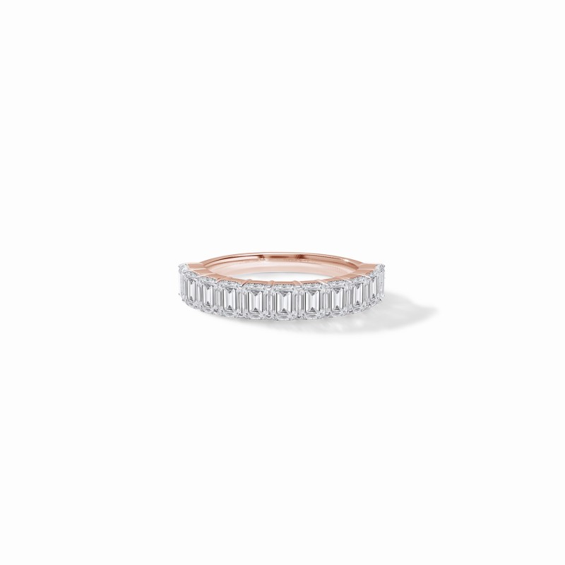  Emerald Half Eternity Ring 