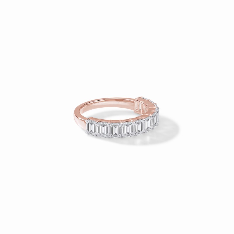  Emerald Half Eternity Ring 