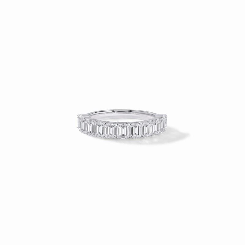  Emerald Half Eternity Ring 