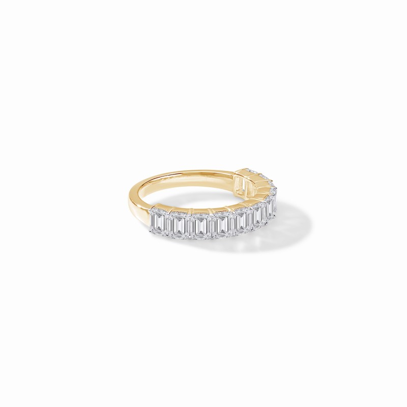  Emerald Half Eternity Ring 