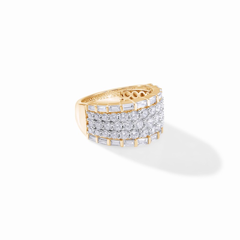  5 Row Diamond Band 