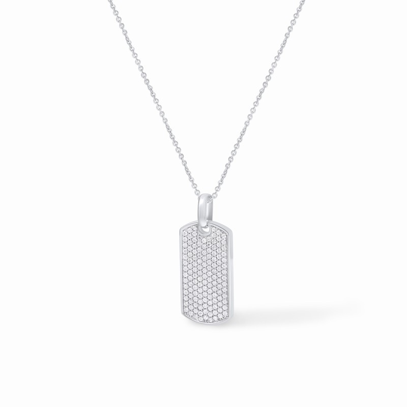 Embellished Tag Necklace