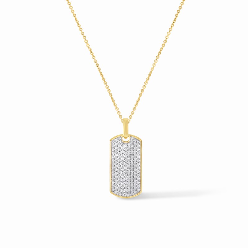 Embellished Tag Necklace