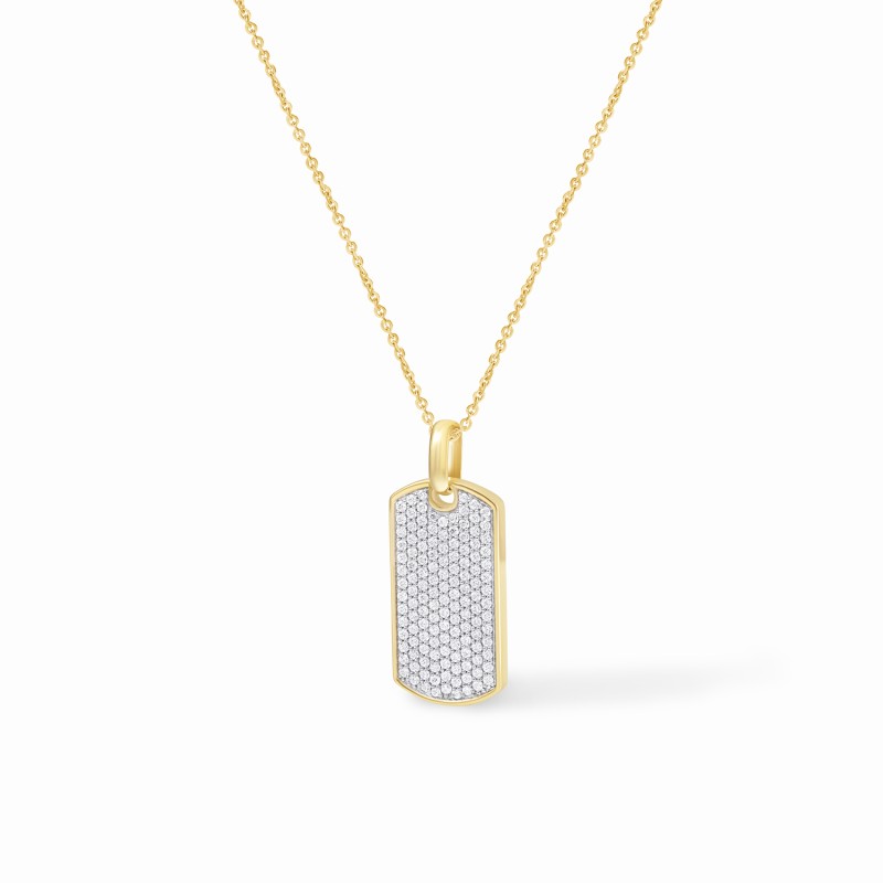 Embellished Tag Necklace