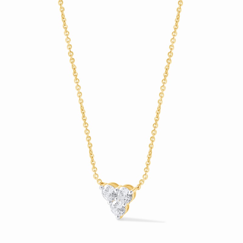 Reversed Trinity Glow Necklace
