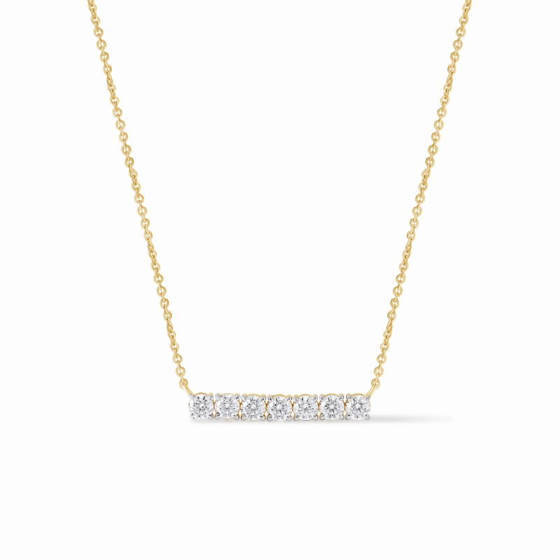 Diamond Bar Necklace 