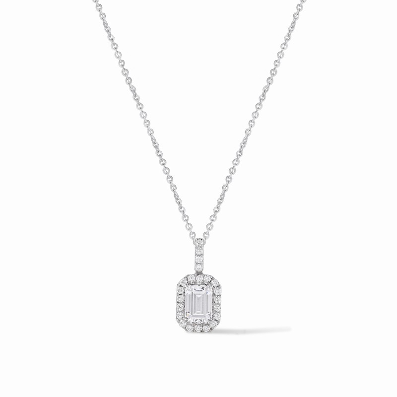 Emerald Halo Necklace