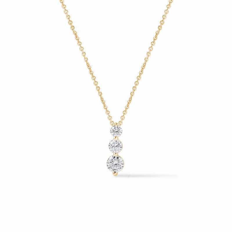 Three Stone  Necklace