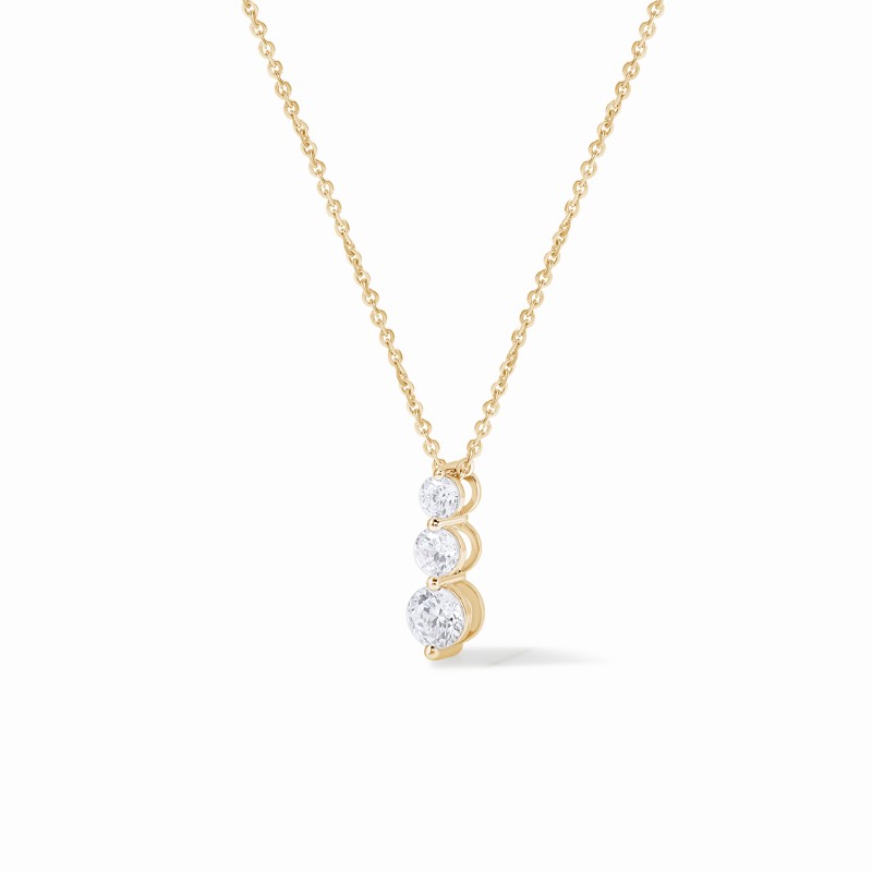 Three Stone  Necklace