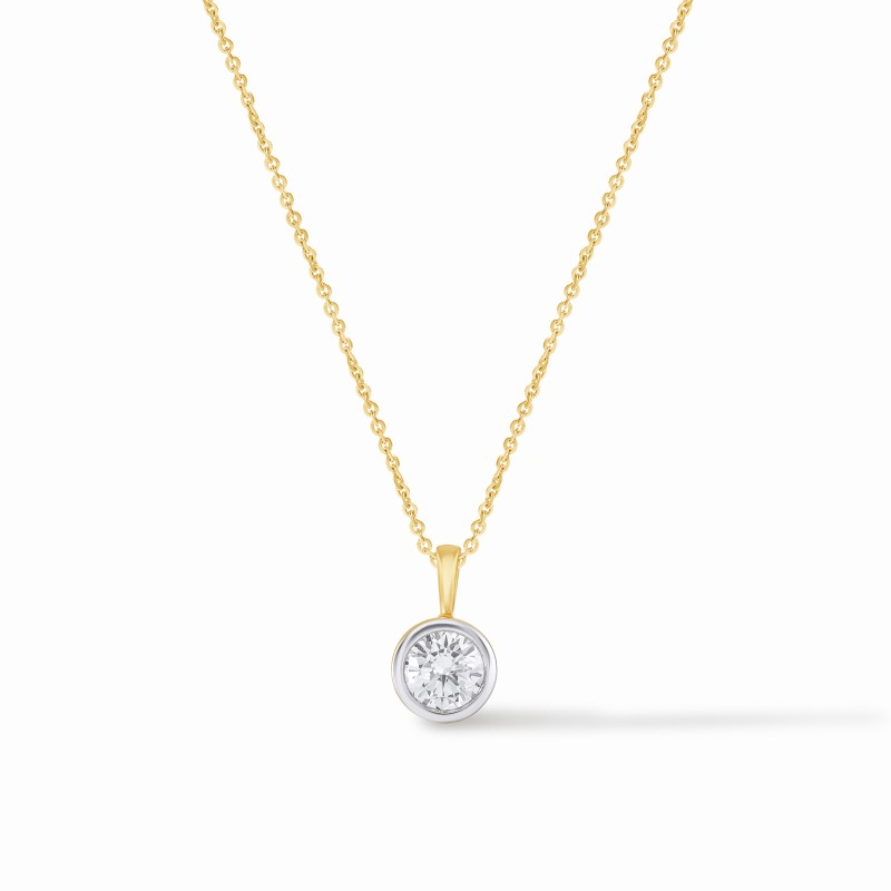 Solitaire Bezel Necklace