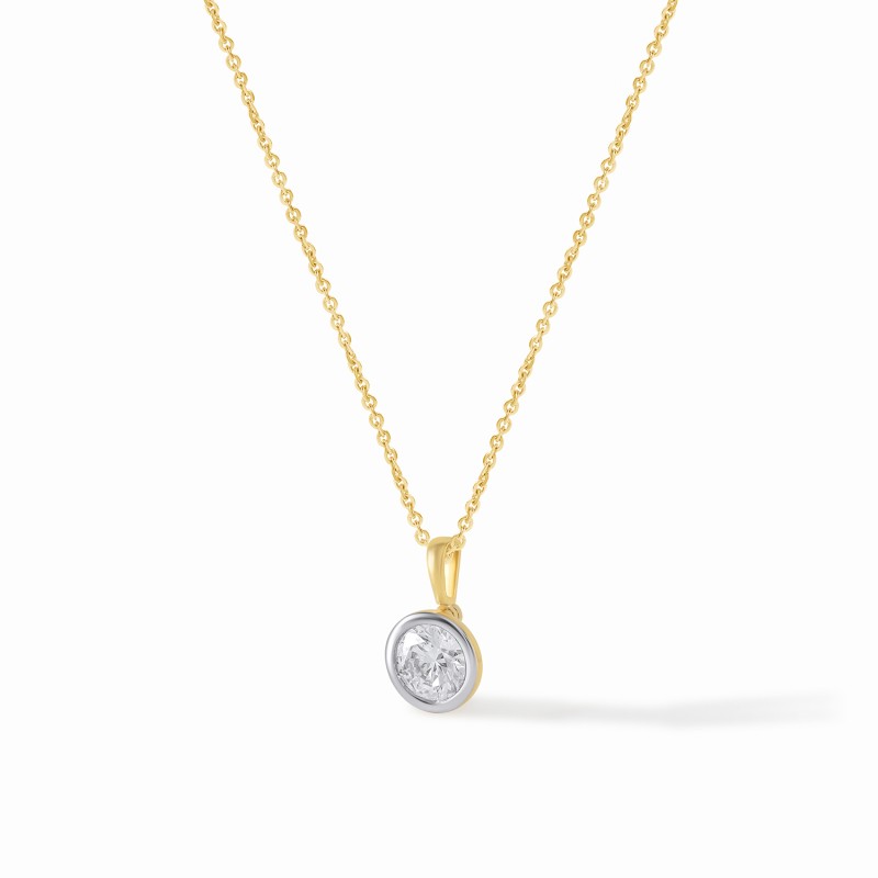Solitaire Bezel Necklace