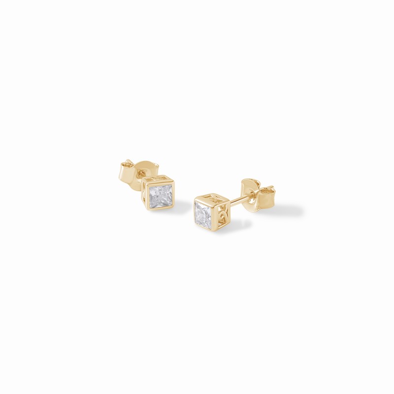 Bezel princess Studs