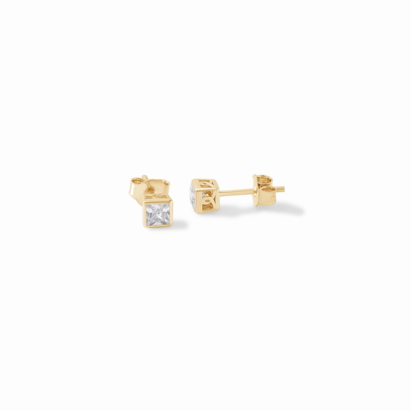 Bezel princess Studs